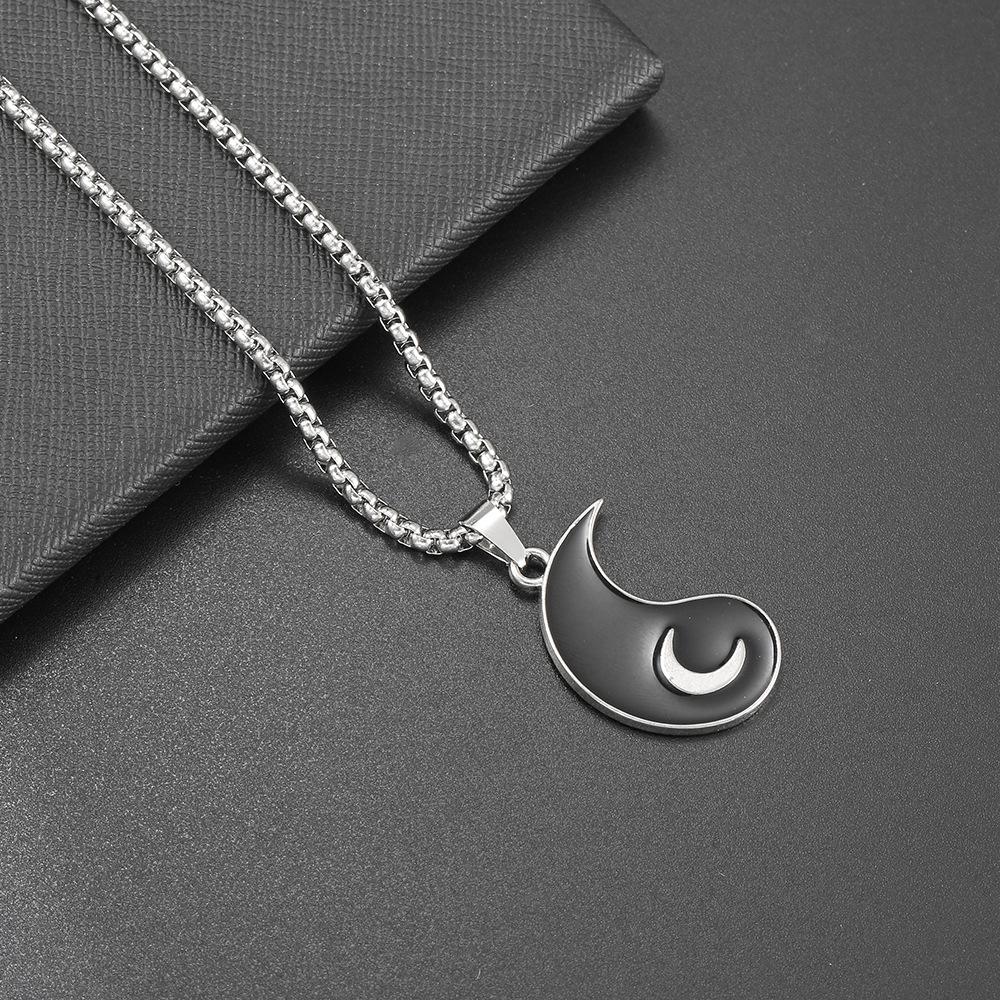 Hip Hop Necklace Men'S Titanium Steel Cartoon Men'S And Women'S Tide Pendant Personalized Street Couple Pendant Accessories