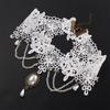 Handmade Gothic Lace Statement Women Short Bride Choker Collar Jewelry Bridal Necklace