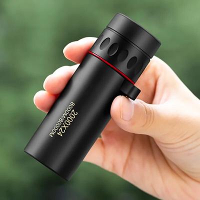 2000x24 Monocular Telescope Zooming Focus Green Film Binocular Optical Hunting Tourism Scope For Outdoor Bird Watching