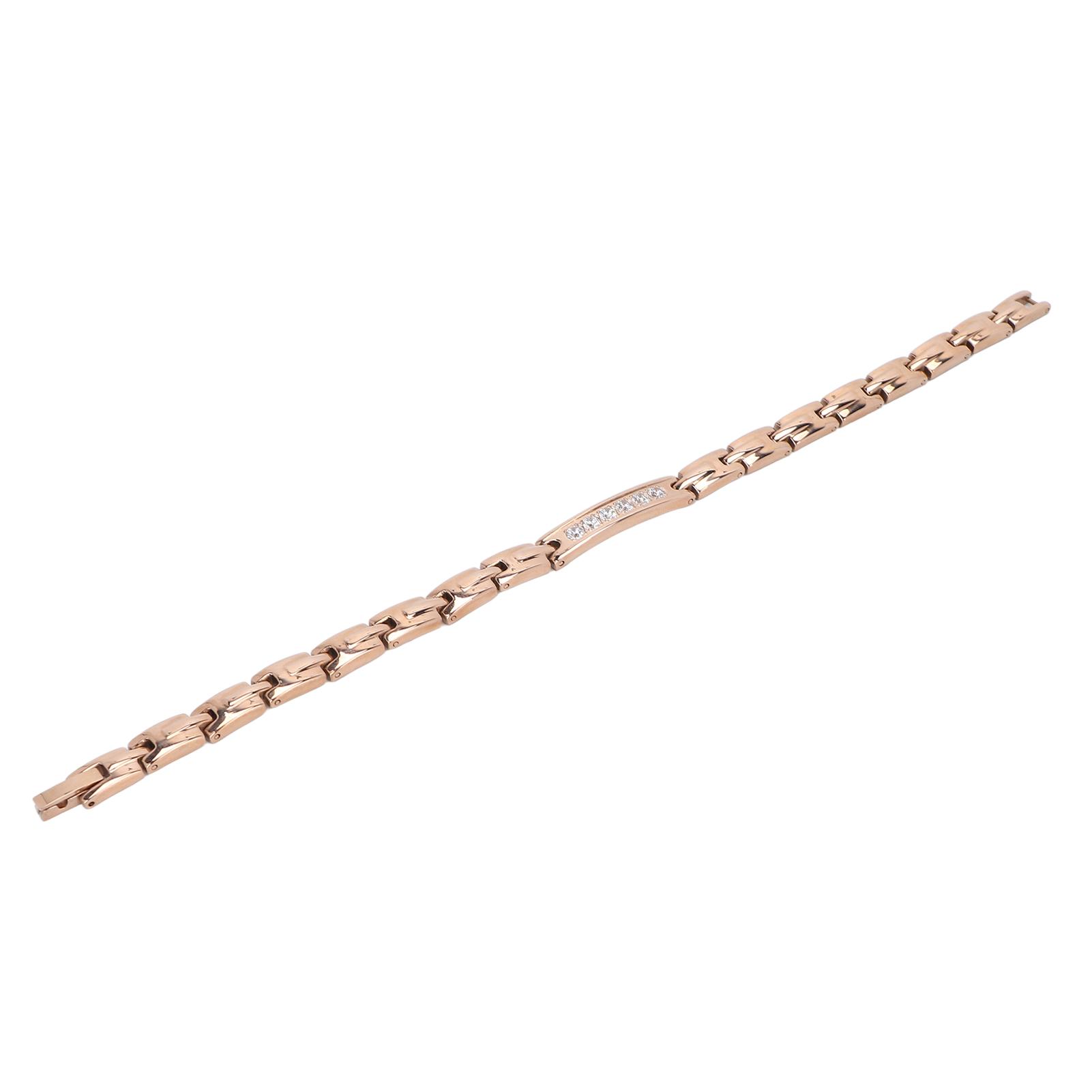 

Titanium Steel Magnet Bracelet Women Stylish Pain Relief Magnetic Therapy Bracelet for Health Care