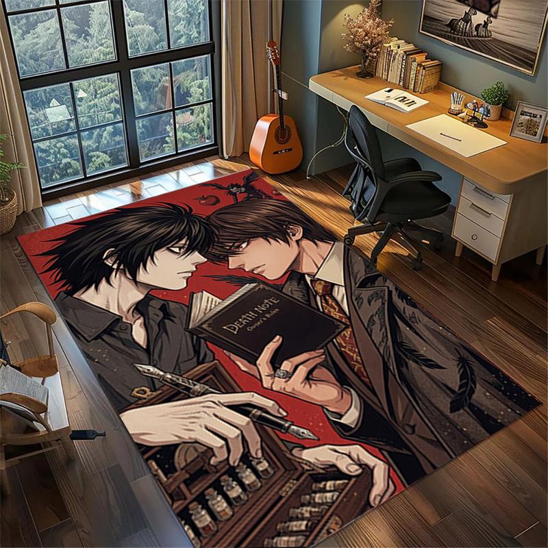 Non Slip Washable Death Note Large Area Carpet Rug Floor Mat Bedroom Gamer Room Decor—kwq16