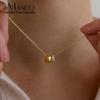 eManco 14k Gold Rhinestone Inlaid Stainless Steel Ring & Pendant Necklace
