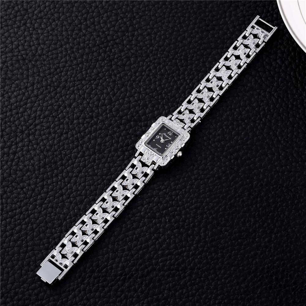 Luxury Rhinestone Women's Watches Fashion Alloy Square Dial Quartz Ladies Watch Elegant Dress Female Clock Gift Reloj Mujer
