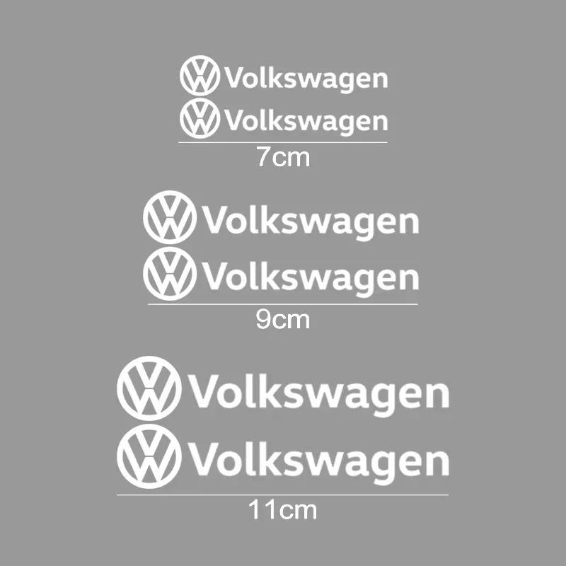 For VOLKSWAGEN VW 6pcs Car Caliper Refitted Sticker Body Styling for Volkswagen Touareg Jetta Scirocco Beetle Tiguan Golf Passat