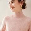 Women's Cashmere Half-High Collar Sweater - Thickened Wool Knit Base Layer for Autumn/Winter