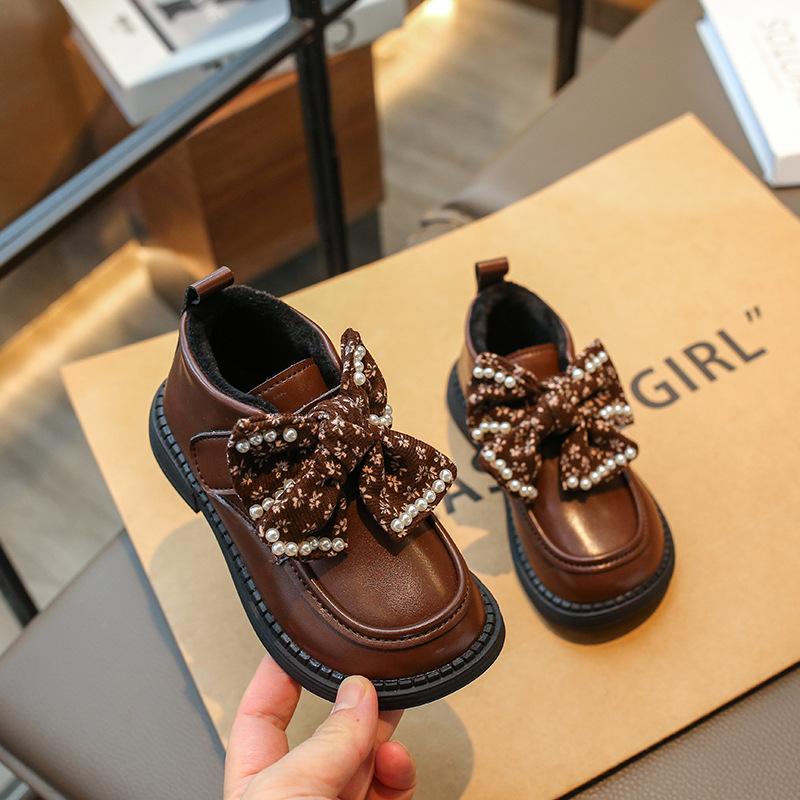 

Girls Cotton Shoes Warm Walking Boots Autumn Winter Children Boots Toddler Comfortable Non Slip Outdoor Princess Shoes 25