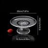 Acrylic Clear Serving Plates Fruit Dessert Salad Tray Cupcake Display Stand Round Dinner Plate Kitchen Supplies