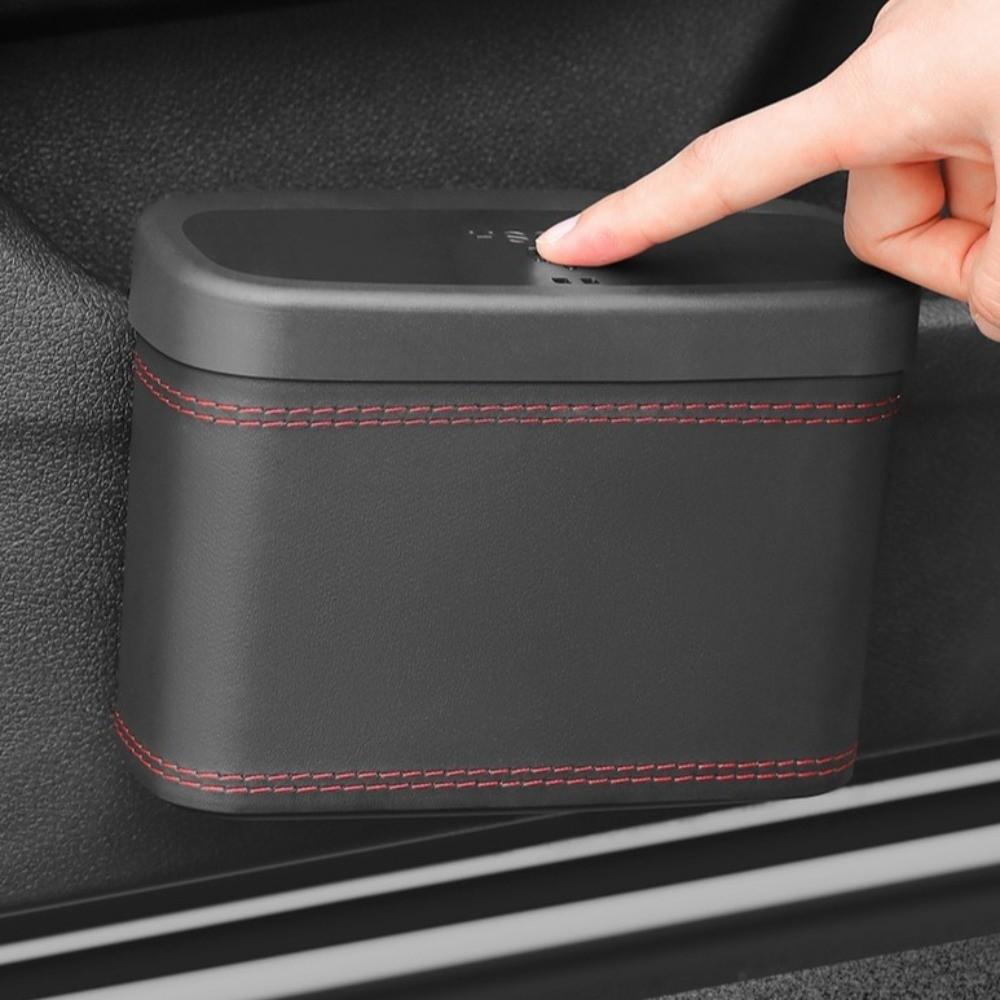 PU Leather Car Press-down Storage Box Multi-functional Hanging Storage Bin  Car Interior Supplies