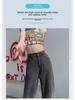 Women's High-Waisted Black Gradient Wide-Leg Jeans (2024 Summer Collection)