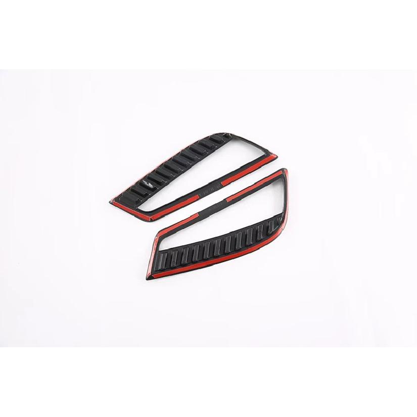 For BYD Dolphin Atto 2 EA1   Carbon Fiber Style Rear Reflector Fog Light Lamp Cover Trim Bezel Frame Styling Garnish