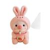 25cm Kawaii Blasen-Schwein Plüschtier Stofftier Hase Frosch Tiger Weiches Kissen Tasse Milchtee Boba Plüschtiere Puppe Kinder Geburtstagsgeschenke