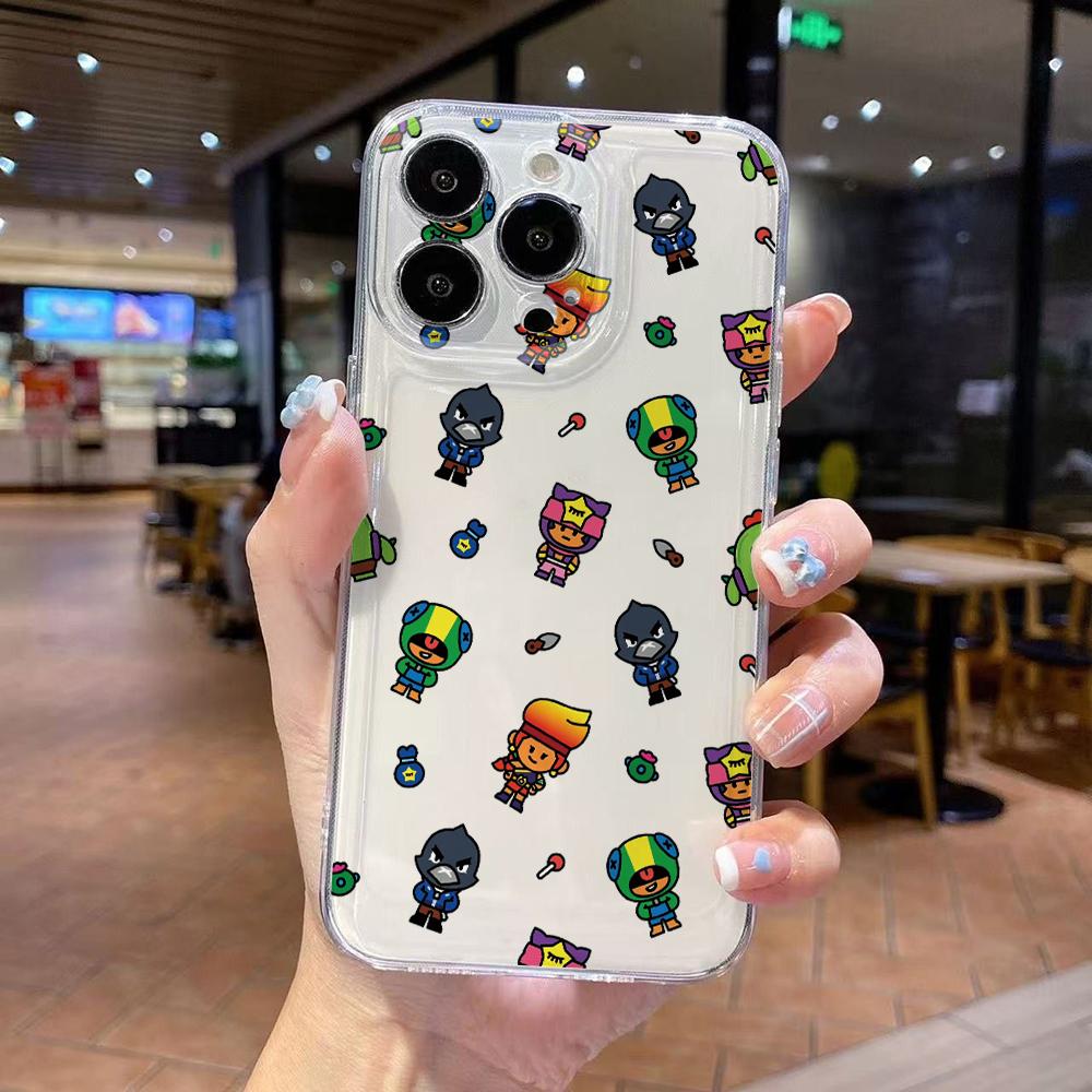 

Cartoon Stars Leons S-Spike Phone Case for iPhone 17 Air 16 15 14 Plus 13 12 11 Pro Max X Xs XR 8 e Soft TPU Transparent Cover iPhone17 Pro