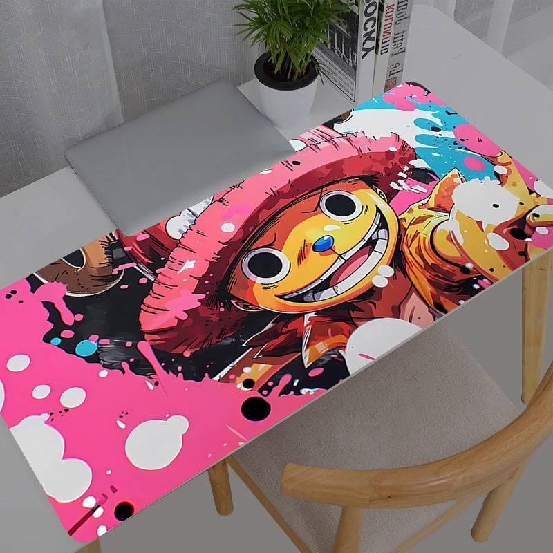Large Mouse Pad One Piece Chopper Carpet Laptop Pc Gamer Keyboard Mat Xxl Mousepad Edge White Tassel Rubber Table Mat