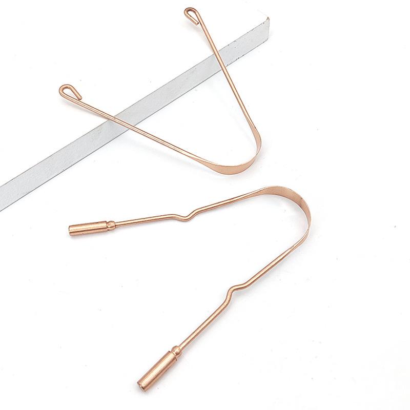 Portable Pure Copper Tongue Scraper and Cleaner Tool