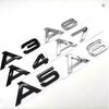 Chrome Black Rear Trunk Emblem Badge Sticker Decals For 6F ABS A1 A3 A4 A5 A6 A7 A8 Q2 Q3 Q5 Q7 Q8 TT Car Accessories9F HDS8