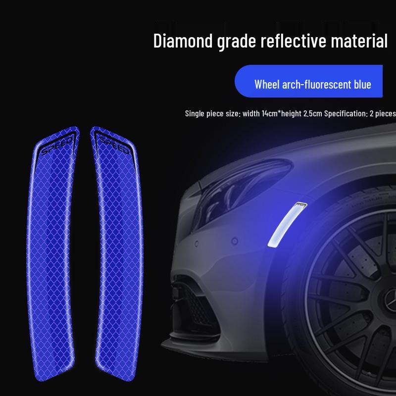 Adesivi Riflettenti Anti-Collisione per Auto per la Sicurezza Notturna - Protezione Paraurti Posteriore e Copri Graffi