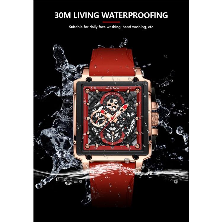 CRRJU/2312 New Belt Men's Watch Watch Simple Business Personality Multi-functional Men's Calendar