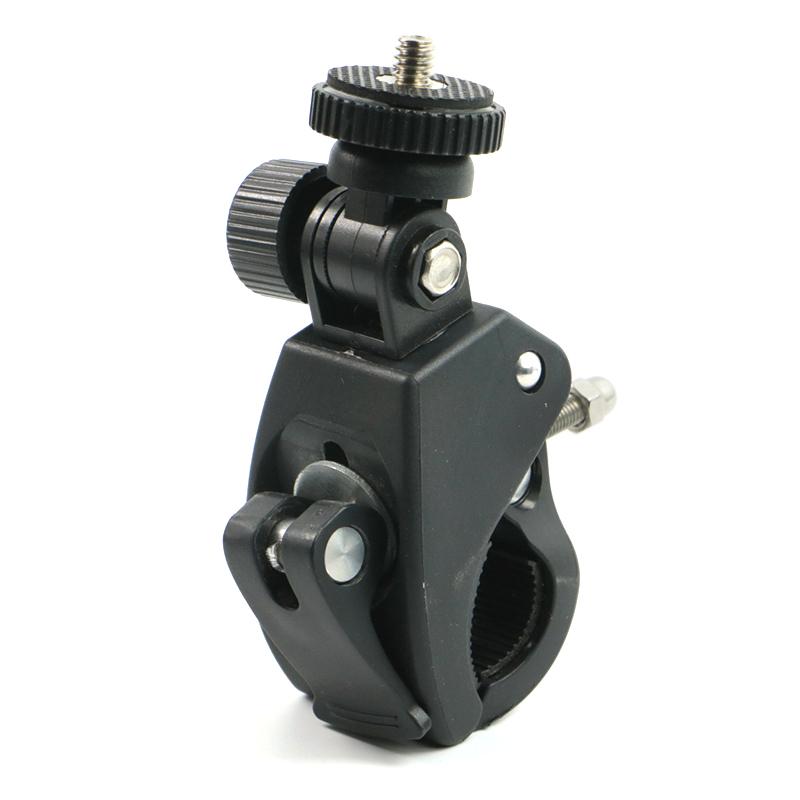 Universal 360 Degree Rotating 1/4 Camera DV Bike Bicycle Handlebar Clamp Bracket Tripod Mount Screw Clip For Sport Camera GOPRO