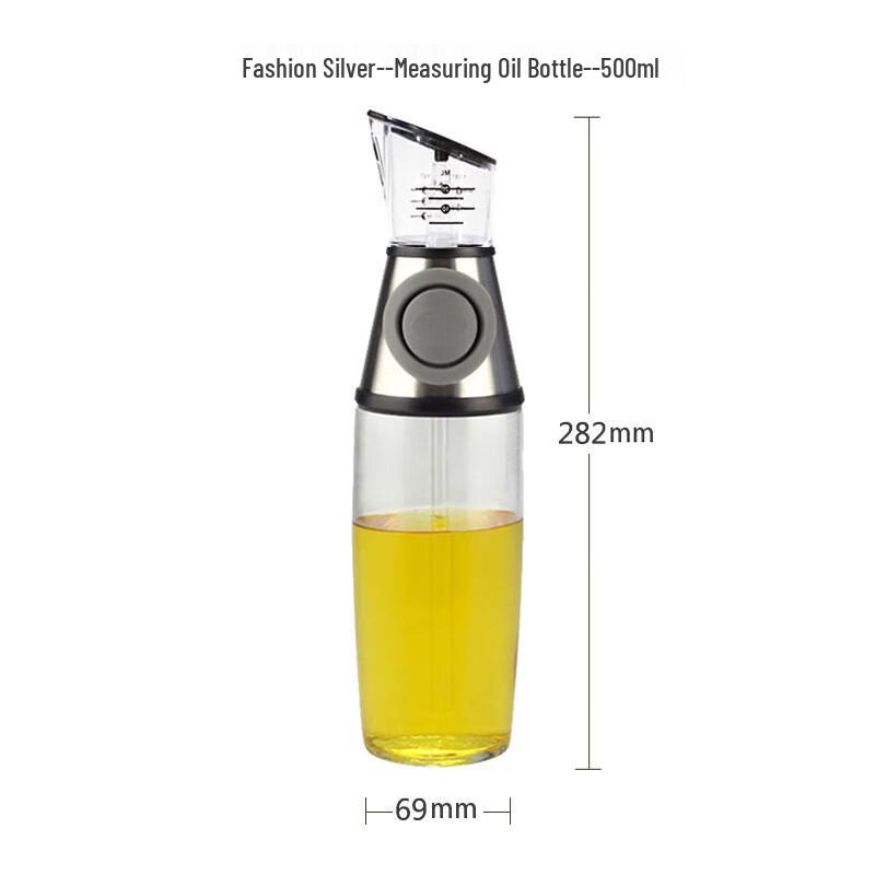 Quantitative Press-Type Oil Dispenser Bottle