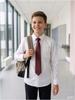 Kaffeebraune Schülerschlipf – Farbslip für Schuluniform und tägliches Outfit