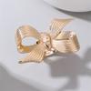 Vintage Metal Geometric Bow Open Rings for Women Gold Petal Irregular Smooth Adjustable Rings Jewelry Party Gifts