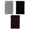 3Pcs Flocking Cloth Drawstring Pouch DustProof Storage Bag for Jewelry Gift Candies Phone