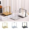 Wrought Iron Crystal Ball Tissue Holder Square Base Tissue Storage Box  Tabletop