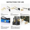 1Set Universal 936 T12 Soldering Iron Tip Brass with Adapter Heat Insert Nut Tip Hot Nut M2-M8 Internal/External Thread Head