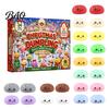Christmas Advent Calendar Cartoon Dumpling Gift Box, Xmas with 24 Stress Days Countdown Box Relief Squeeze Toys, Steamed Bun Toy