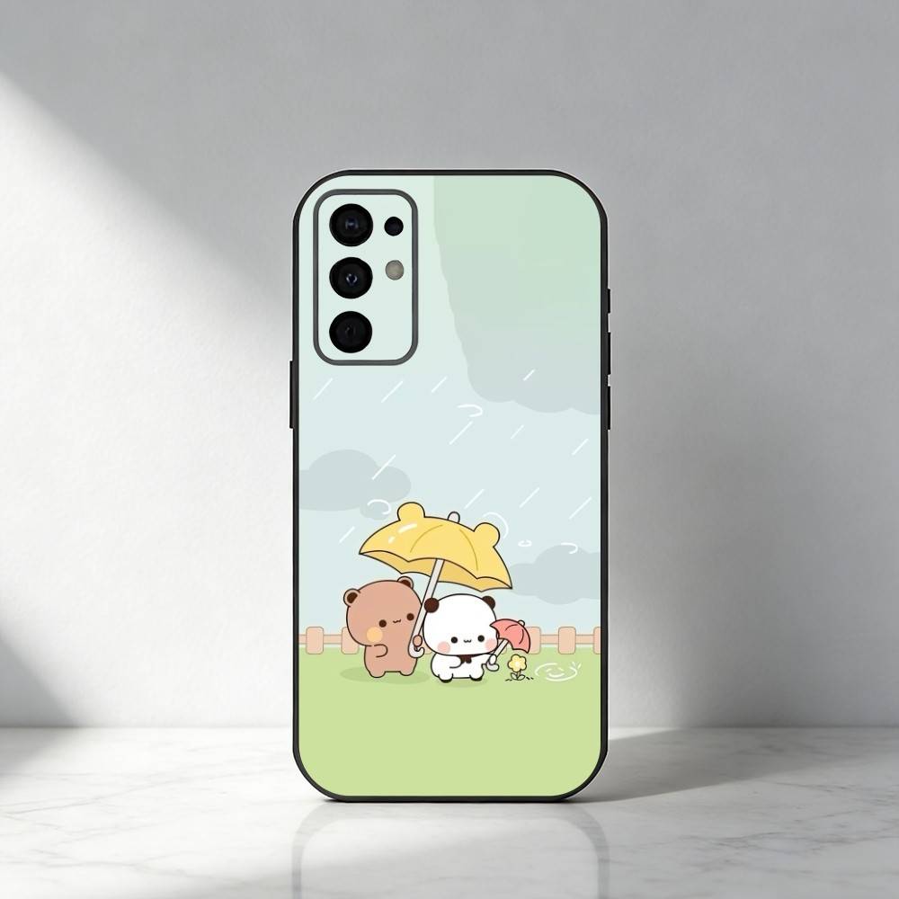 Cute BuBu D-DuDu Phone Case For Samsung S25,S24,S21,S22,S23,S30,Ultra,S20,Plus,Fe,Note,5G Black Cover