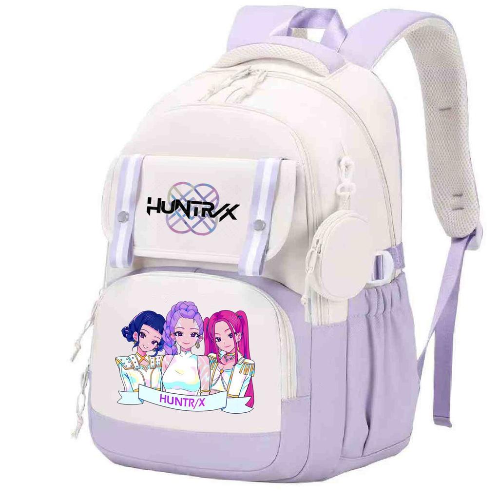 Animation Cartoon Printed Backpack Macaron Color Burden Reduction Ridge Protection Primary And Secondary School School Bag