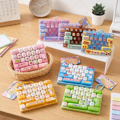 26-Tasters Tastatur Nøglering Klikker Antistress Angstlindring Sensorisk Taske Rygsæk Pynt Tastaturformet Dekoration Amsr Gaver