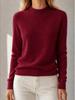 Women's Autumn/Winter Half Turtleneck Sweater - Long Sleeve, Loose, Slimming Knit Pullover