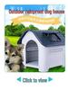 Golden Retriever Outdoor Plastic Dog House - Medium, Rainproof & Sunshade, Suitable for All Seasons.