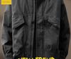 Hochwertige Retro-Lederkragen Herren Winter Daunenjacke mit 90% Weißer Entendaune