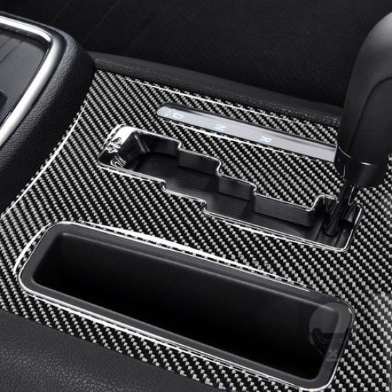Carbon Fiber Interior Automatic Gear Shift Cover Trim For Dodge Charger 2011-14