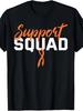 Unisex T-shirt Kidney Cancer Support Squad Orange Present Friends Unisex T-Shirt[Cool Design] Street Trending Style