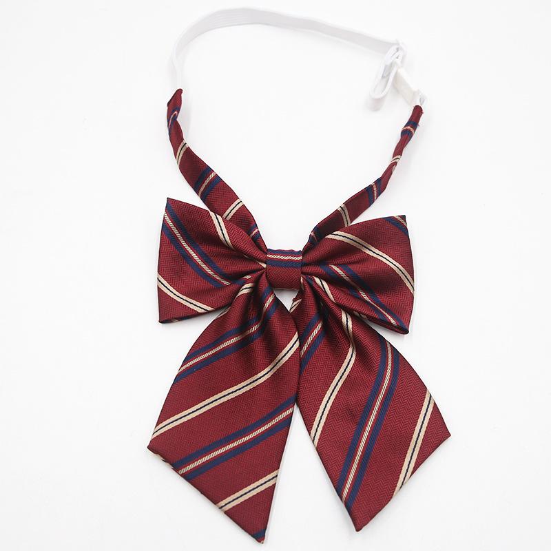 Yarn Striped Button Tie Necktie