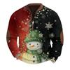 Mens Christmas Sweater Zip Up Sweatshirts Vintage Knit Graphic Sweatshirt Xmas Stand Collar Pullover