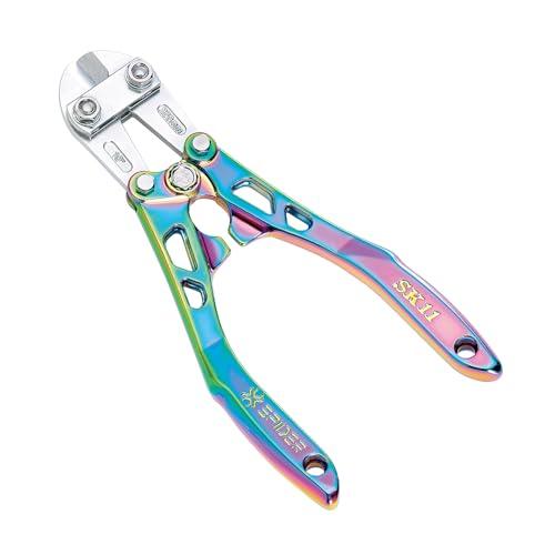 SK11 SPIDER Aluminum Bolt Cutter with Curved Handle, Rainbow, 250mm (SPD-B250P)
