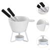 Ceramic Fondue Kit for Chocolate And Cheese, Cup, Kitchen Accessories
