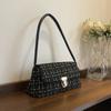 Korean Style Small Pu Handbag With Stitching Detail For Daily Casual Use
