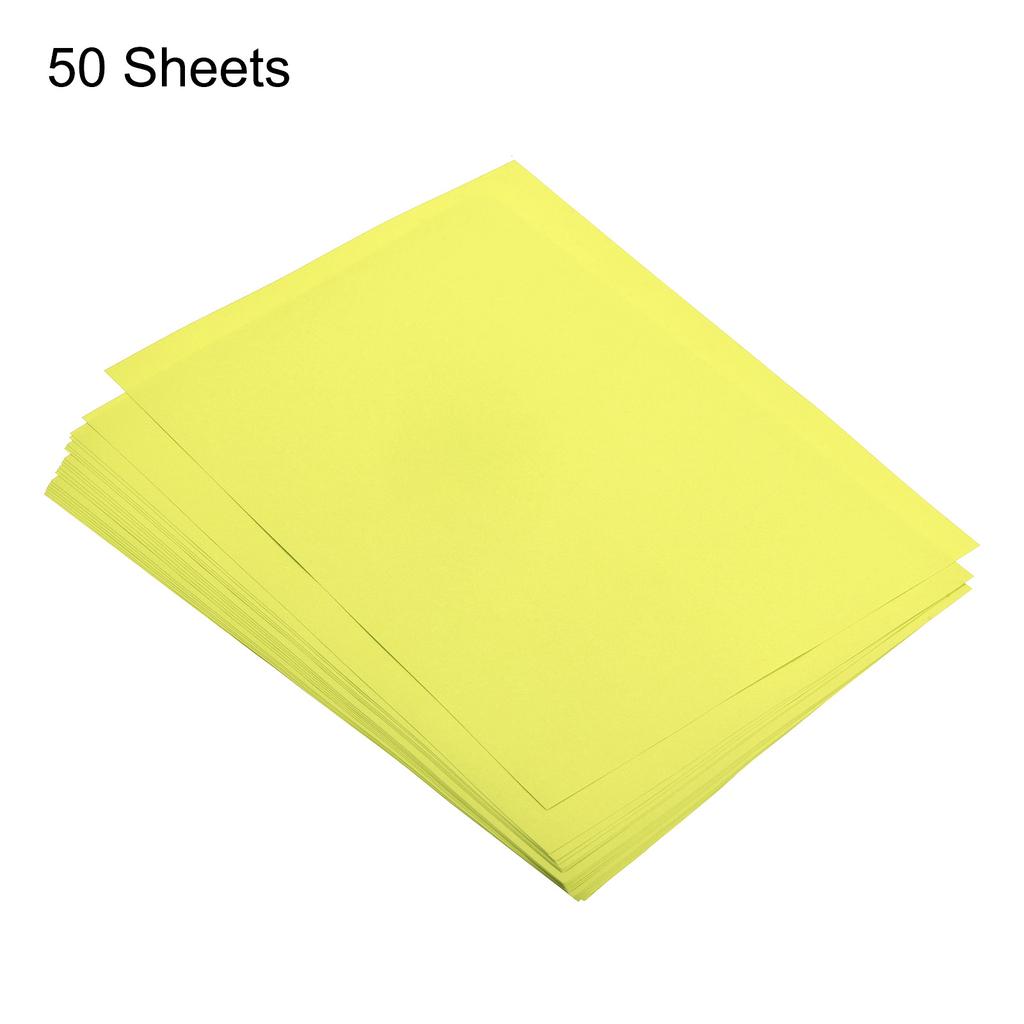 50 Sheets Colorful DIY Kids Handmade Origami Colored Copy Paper Printer Paper for Office Printing 8.5x11" 75gsm Fluorescent