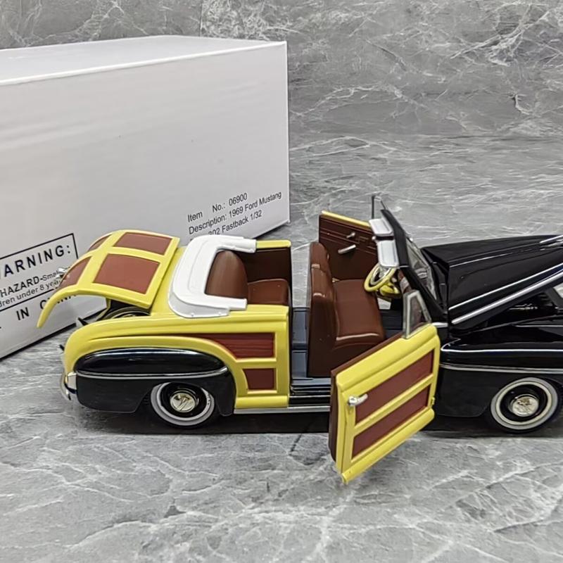 zwncp9 1:32 1964 Ford Sportsman Convertible Alloy Classic Sports Car Model Diecast Metal Retro Vehicles Car Model Simulation Kids Gifts