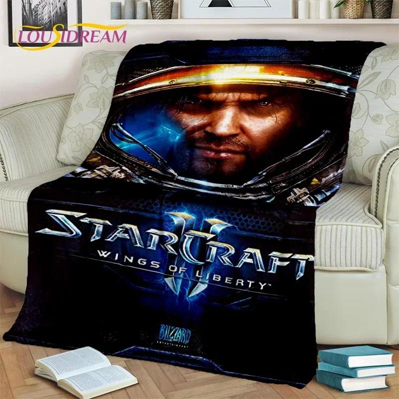 3D StarCraft Classic Game Gamer Blanket,Soft Throw Blanket for Home Bedroom Bed Sofa Picnic Travel Office Rest Cover Blanket Kid