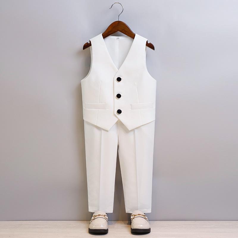 Completo Elegante da Bambino: Abito da Cerimonia, Evento o Fotografia per Ragazzo Bello con Gilet