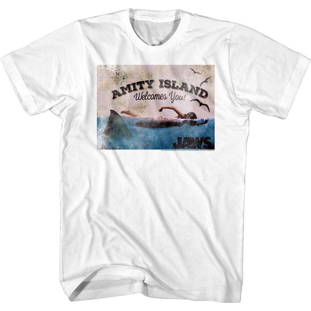 Jaws Amity Island Welcomes You Men T Shirt XXXXL