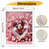 Disney Minnie Mouse Pink Heart Oil Painting Art Painting Kit Handmade Diy Gift Home Decoration Wall Art Craft Valentines Day Decor