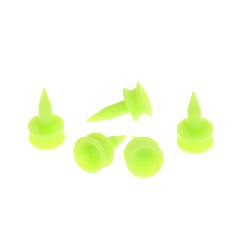 50 sztuk/opakowanie Profesjonalne koszulki golfowe 25 mm 0,98' Zamek Zielony Akcesoria golfowe Plastikowe koszulki golfowe Idealne do tee'owania piłki