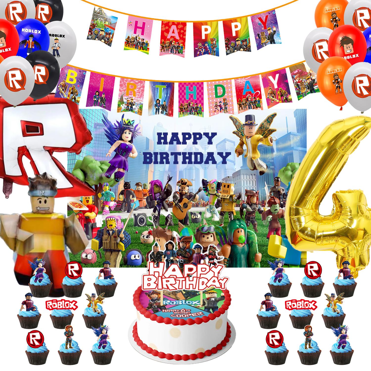 ROBLOX Dzimšanas dienas svinību dekorācija Vilkšanas